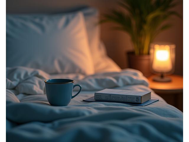 Dispositivo compatto per il monitoraggio del sonno posizionato su un comodino accanto a un letto.